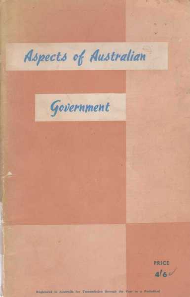 Image for Aspects of Australian Government - A Short General Survey of Australian Political Instutions