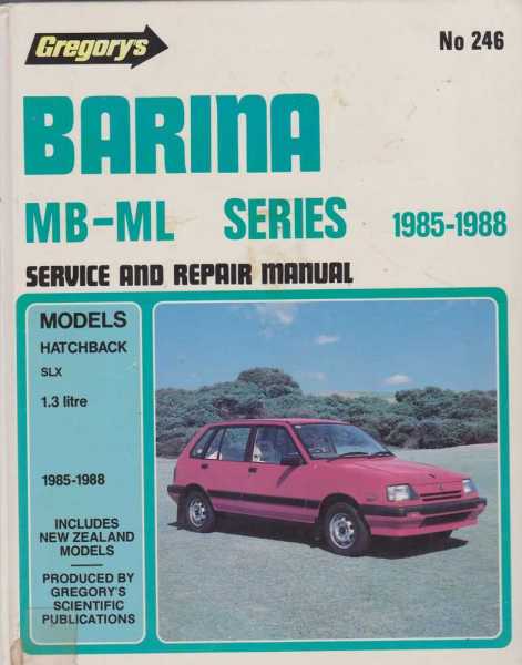 Image for Gregory's Barina MB-ML Series 1985-1988 Service and Repair Manual No. 246