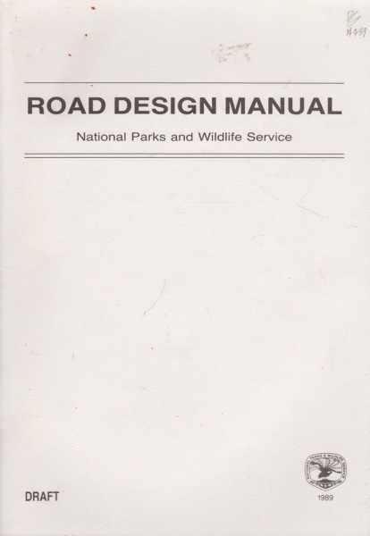 Image for Road Design Manual - Draft 1989