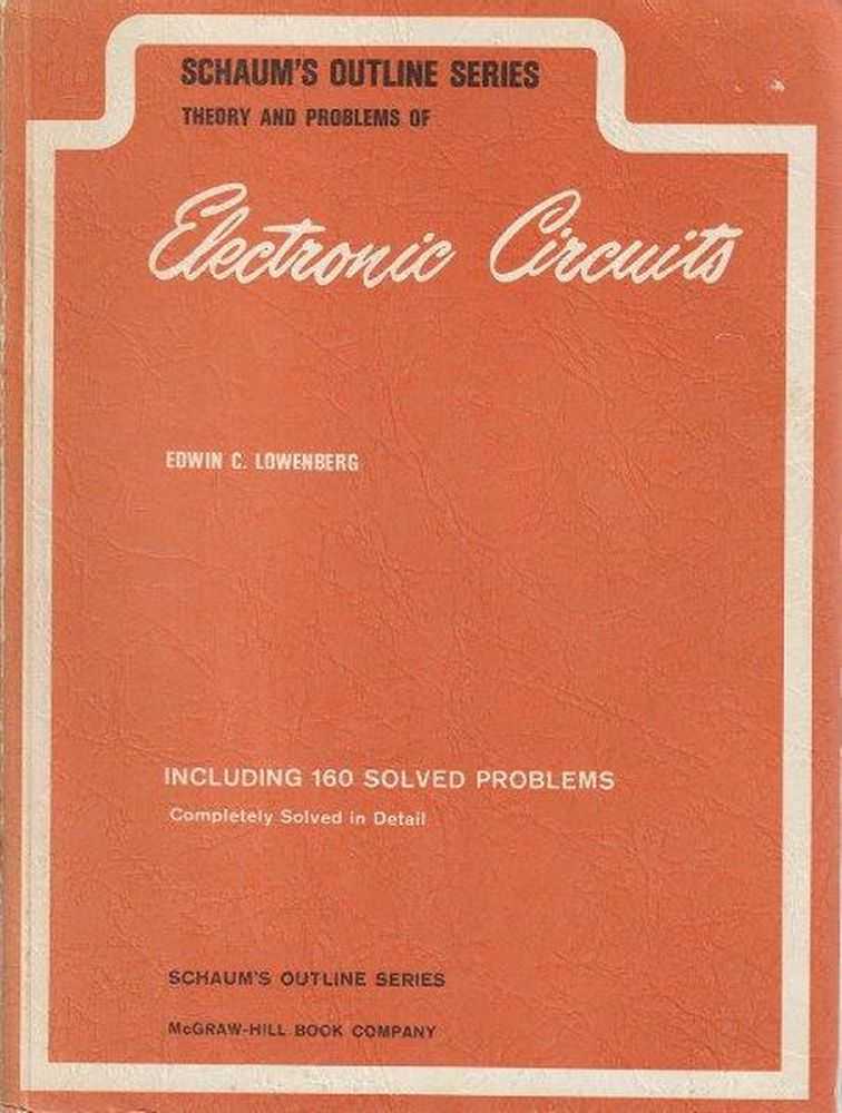 Image for Schaum's Outline Series: Theory And Problems Of Electronic Circuits Including 160 Solved Problems