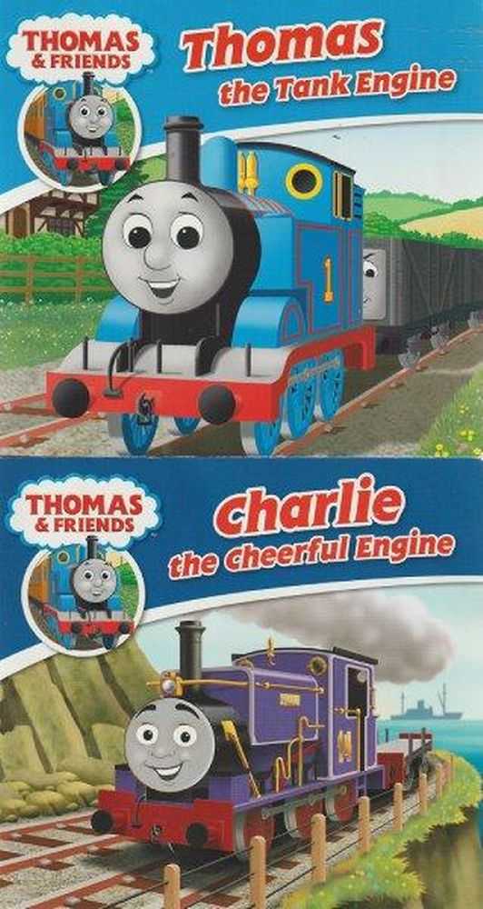 Image for Thomas & Friends: 13 Booklets: Thomas The Tank Engine; Charlie The Cheerful Engine; Hector The Horrid Hopper; Percy The Small Engine; Rocky The Rescue Crane; James The Red Engine; Toby The Tram Engine; Spencer The Express Engine; Troublesome Trucks; Kevin The Mobile Crane; Hiro The Old Steam Engine; Jeremy The Jet Plane; Duck