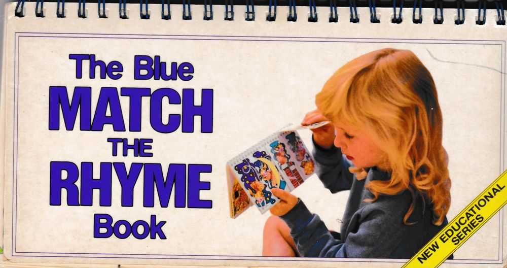 Image for The Blue Match The Rhyme Book