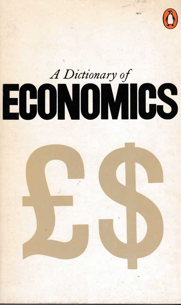 Image for A Dictionary of Economics
