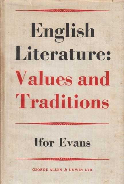 Image for English Literature: Values And Traditions