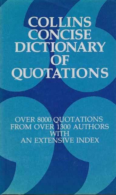 Image for Collins Concise Dictionary of Quotations