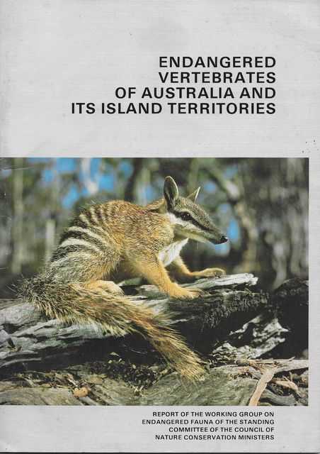 Endangered Vertebrates of Australia and its Island Territories Image for Endangered Vertebrates of Australia and its Island Territories