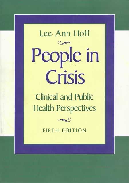 Image for People In Crisis: Clinical and Public Health Perspectives