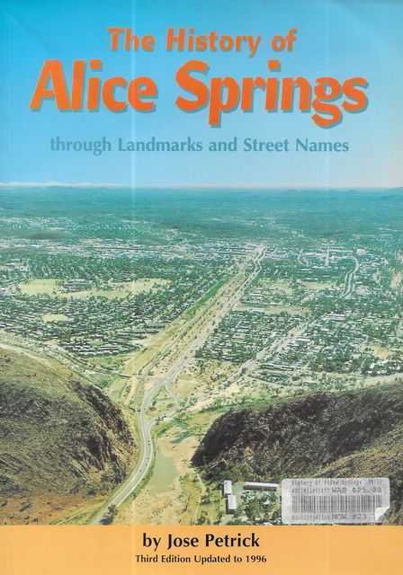 Image for The History of Alice Springs through Landmarks and Street Names