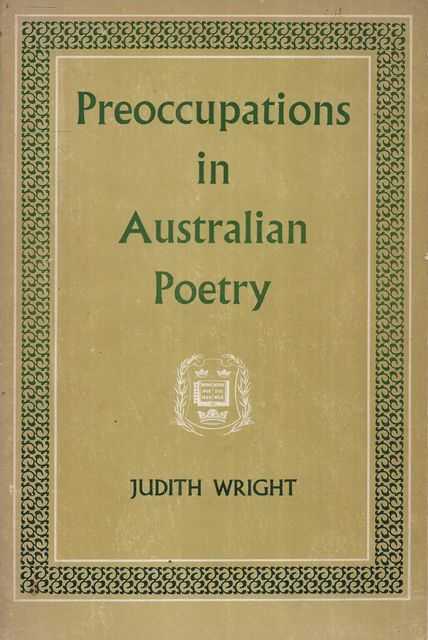 Image for Preoccupations in Australian Poetry